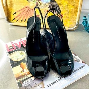 Marc By Marc Jacobs Black Patent Leather Heel